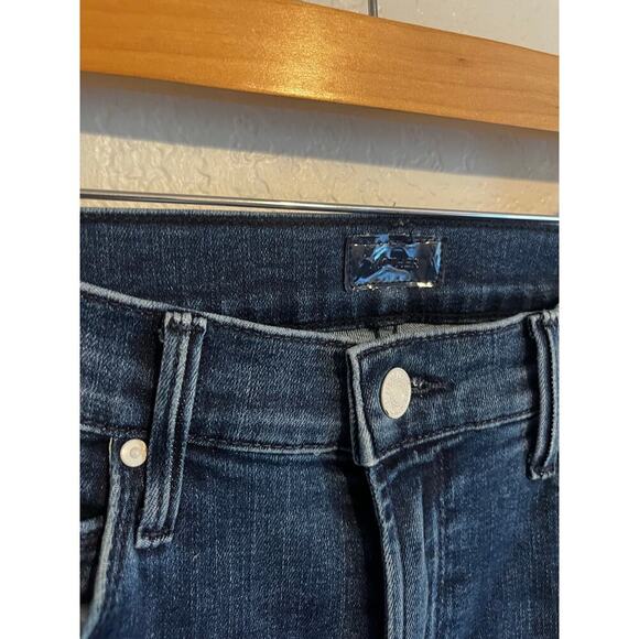 Mother Runaway Step Fray Flared Jeans Manana Mi Amor 28 - Picture 6 of 9